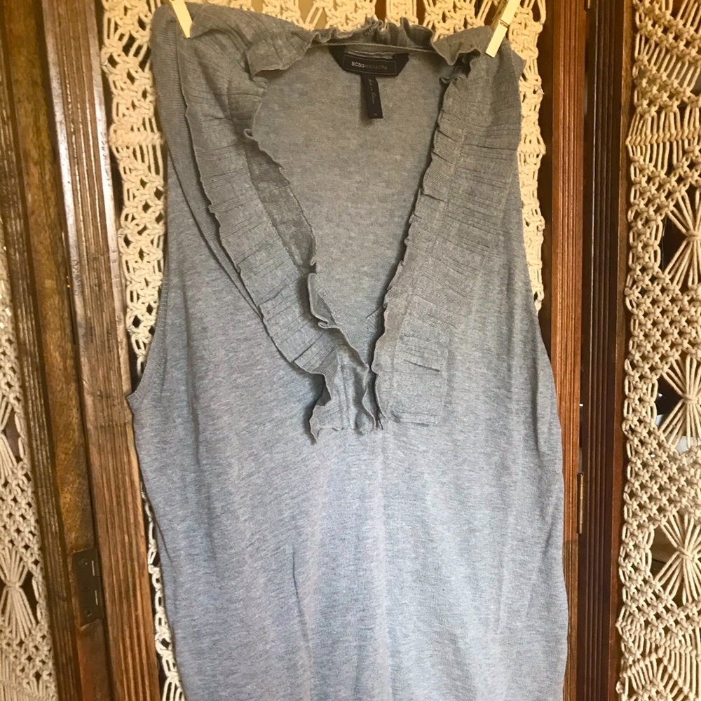 BCBG Ruffle Sweater Tank